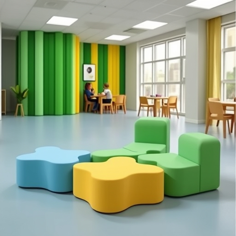 Óvoda falpanel, önragasztó háttérfal, modern letisztult stílus, egységes mintázat