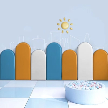 Персонализирани стенни меки панели за класни стаи — звукоизолация и удароустойчивост, модерен минималистичен стил, едноцветен модел, материал: кожа + пяна + основа