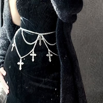 Križni kaiš za struk – unisex metalni body lanac, svestran stil, proljetni komad, predstavljen u proljeće 2023