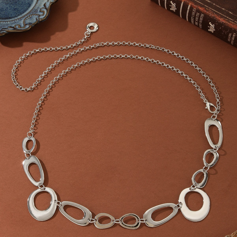 Fém deréklánc uniszex számára — Dekoratív testlánc, szabadidő stílus