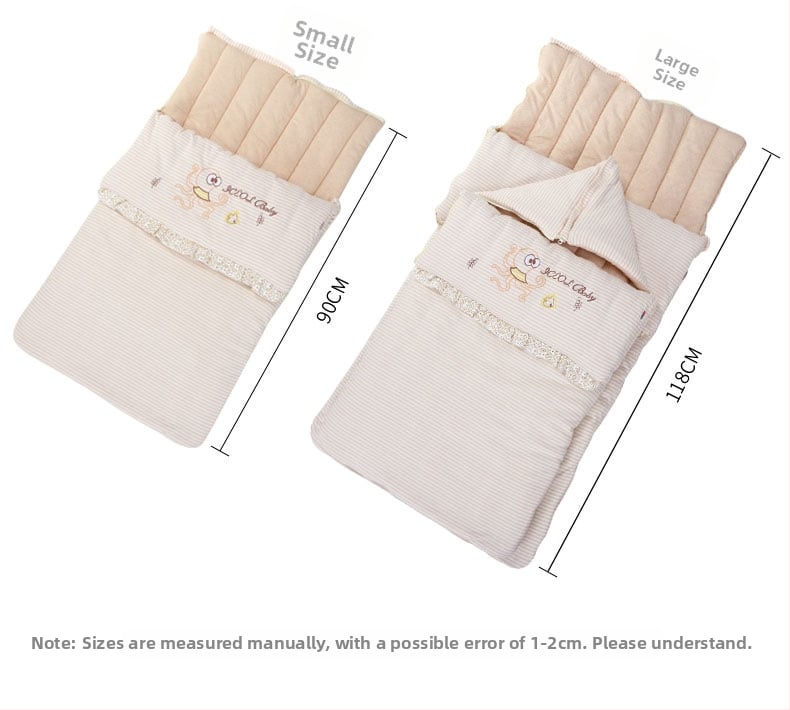 Kūdikių miego maišas su Anti-Kick Quilt rudens-žiemos sezonai, natūralaus medvilnės audinys, kašmyro užpildas