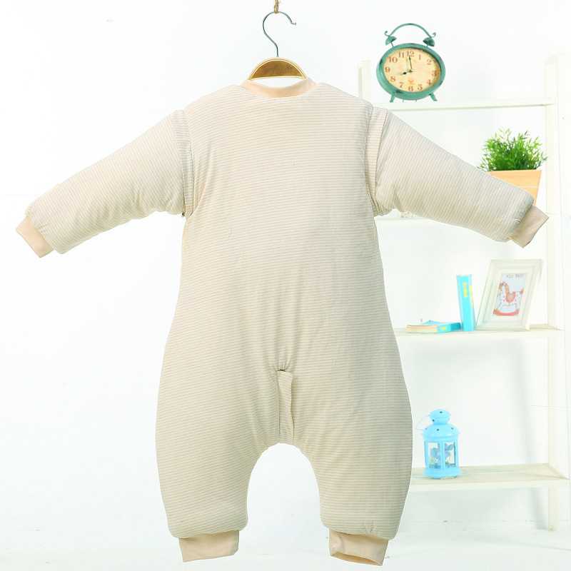 Sac de dormit pentru copii (0–8 ani), motif de căprioară desenat, exterior din combed cotton, căptușeală din poliester, evacuare umezeală