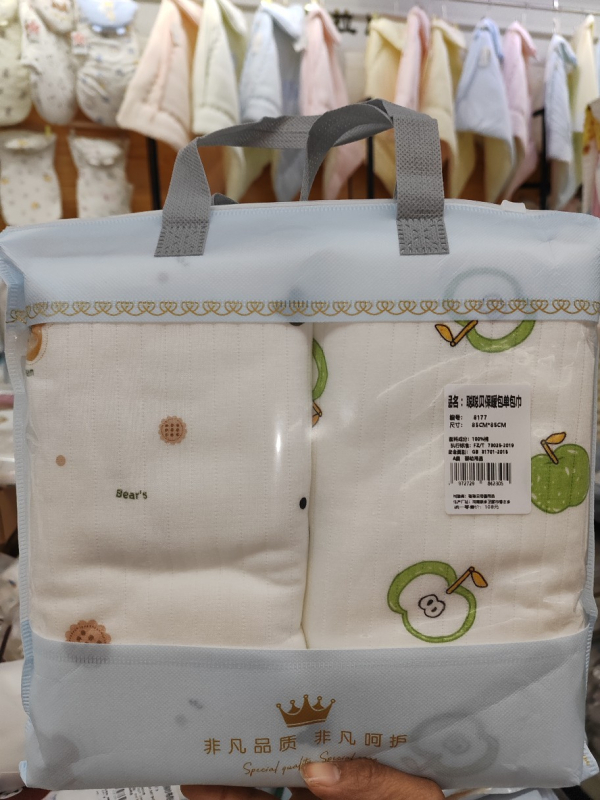 Cuvertură pentru nou-născuți, 100% bumbac, umplutură din bumbac, model animale și desene animate, potrivită pentru toate sezoanele, clasă de siguranță A