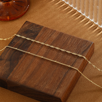 Fém derékszíj lánc átlátszó dupla dizájnnal, hossz 60–80 cm, szélesség 0,2 cm, egy övcsat, fiatal nőknek