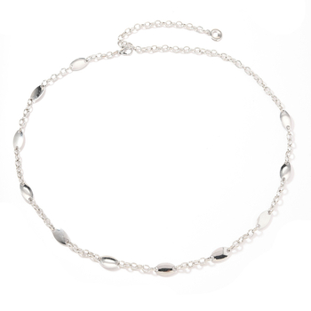 Deréklánc, fém, 105 cm, sokoldalú stílus, uniszex