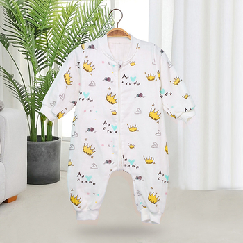 Sac de dormit pentru copii cu picioare, pentru toate anotimpurile, material din bumbac 95%+, căptușeală și umplutură din bumbac pur, pentru 1–3 ani