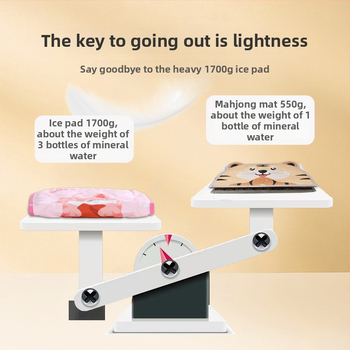 Covoraș pentru cărucior de bebe – bambus + Ice Silk, respirabil, cu două fețe