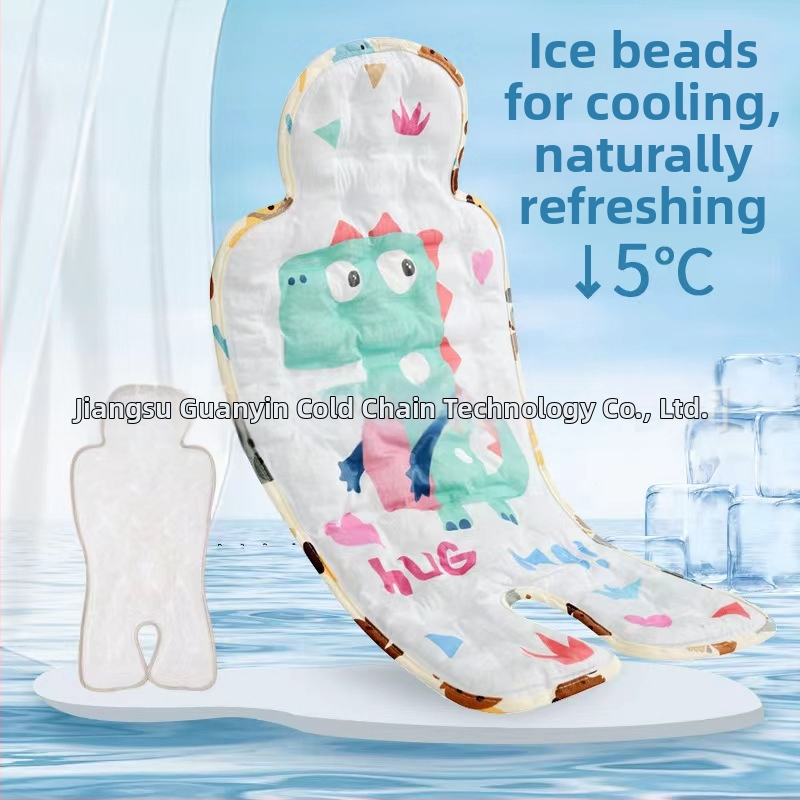 Saltea de răcire pentru sugari – față din bumbac, spate EVA – potrivită pentru cărucior și scaun de masă – Personalizare disponibilă