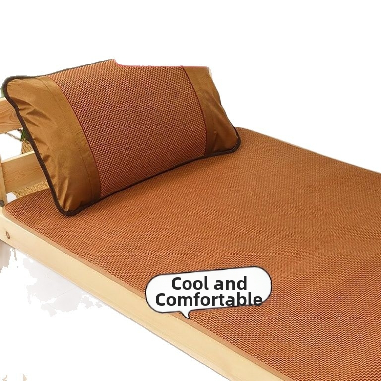 Voodi matt viskoos kiududest Ice Silk jaoks üliõpilaste majutustes, kahekülgne džakard, sobib imikutele ja lastele