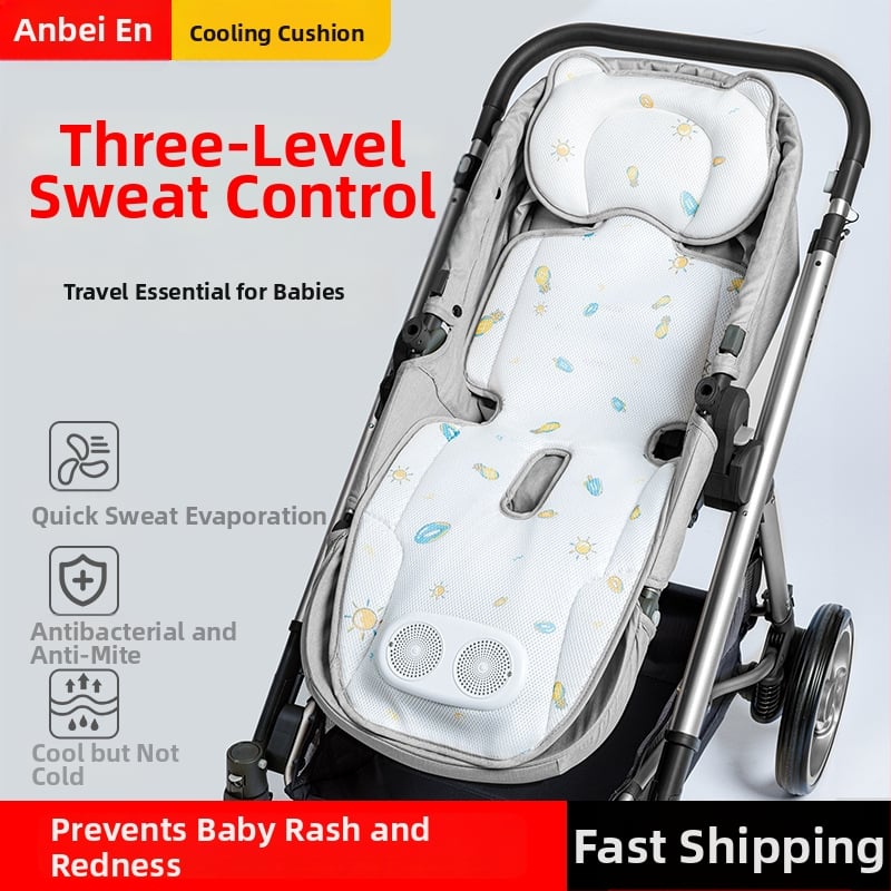 Covoraș de șezut ventilat pentru cărucior – 0-4 ani, Poliester/Polipropilenă/ABS