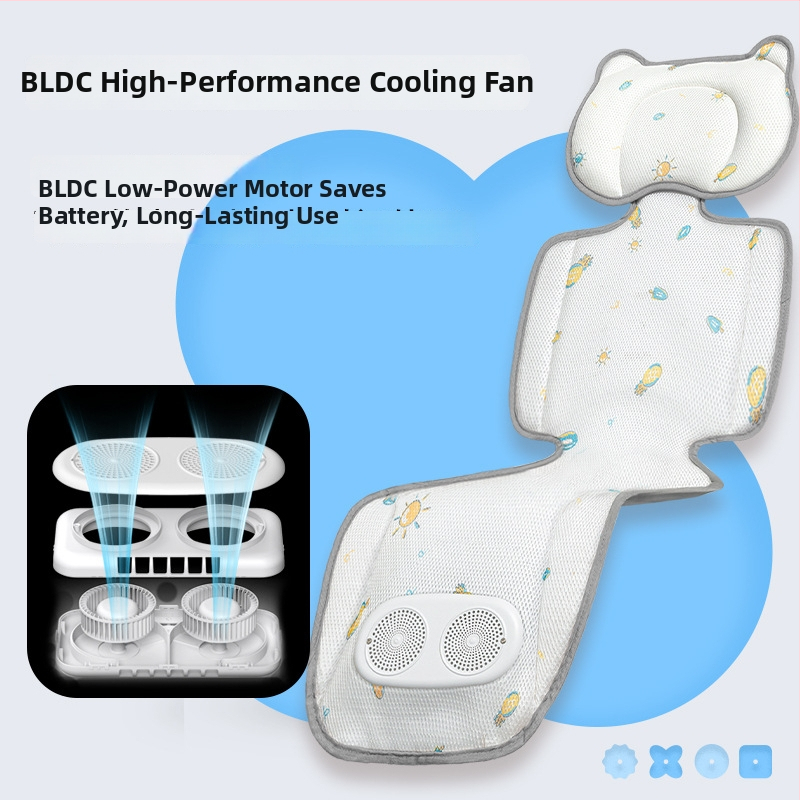 Ambien Bērnu ventilētais sēdekļa paklājiņš ratiem – 0-4 gadi, poliesters/polipropilēns/ABS