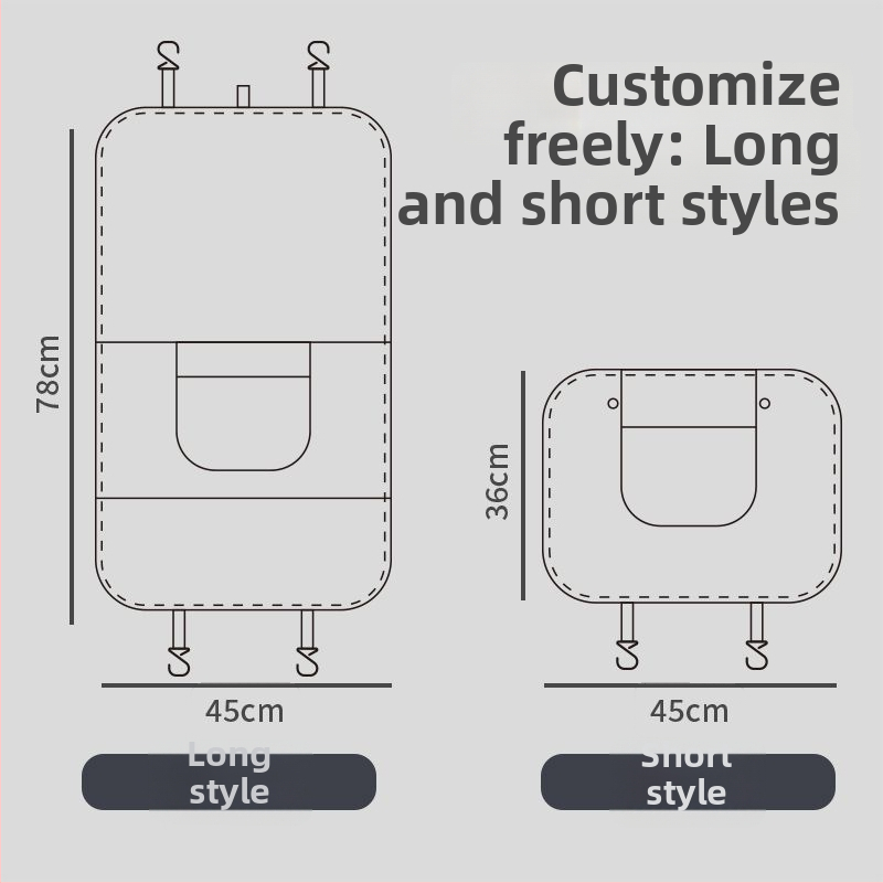 Univerzálny ochranný kryt zadného sedadla auta — proti špine, proti oderu, proti opotrebeniu, s logom na prispôsobenie