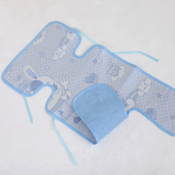 Covoraș pentru cărucior din fibră de bambus, personalizabil, pentru copii 2–3 ani, design cu cinci puncte