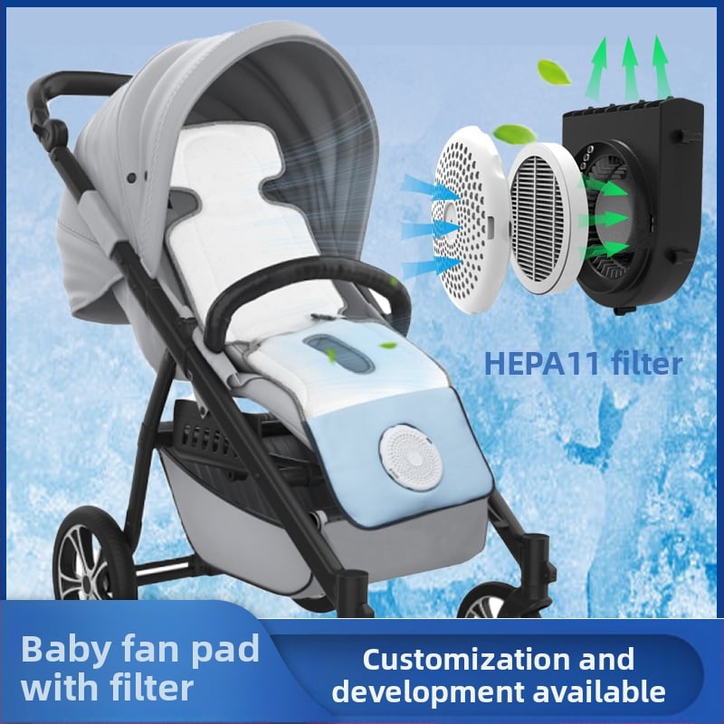 Perne de șezut ventilate pentru cărucior – material bumbac, personalizabil, potrivit pentru 0–1 ani