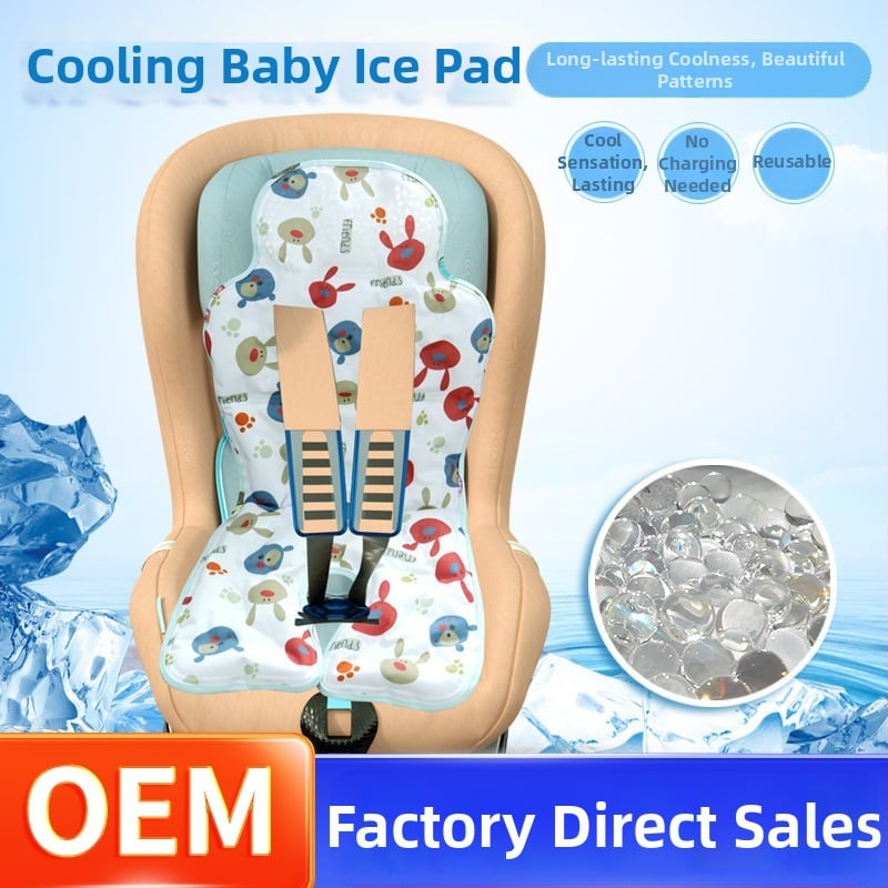 Perna de răcire pentru scaunul auto al copilului | material din bumbac | pentru copii de 2–3 ani | personalizare disponibilă | utilizare de vară