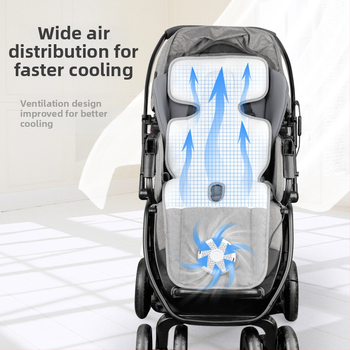 Pad răcoros personalizabil pentru cărucior cu șezut ventilat – Ambien Abe001, pentru copii 0–4 ani