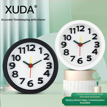 MASSGOU budík: kvartzový pohon, model T68; displej s ručičkami a číslicami; napájanie batériou; kryt z plastu