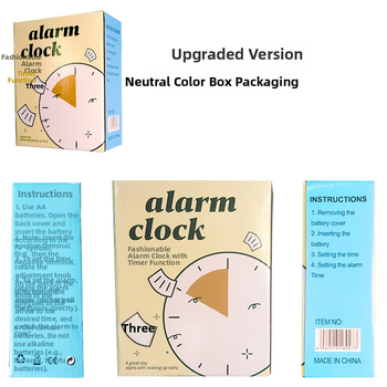 MASSGOU budík: kvartzový pohon, model T68; displej s ručičkami a číslicami; napájanie batériou; kryt z plastu