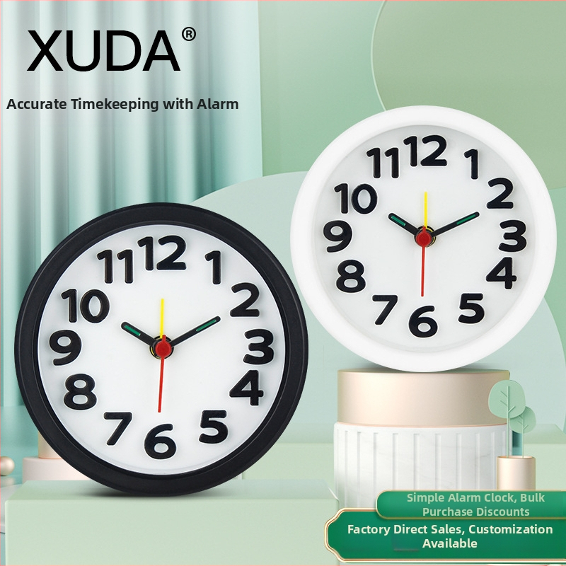 MASSGOU budík: kvartzový pohon, model T68; displej s ručičkami a číslicami; napájanie batériou; kryt z plastu