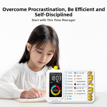 Põhikooli õpilastele mõeldud termomeetriga ja kalendri funktsiooniga äratuskell; patareidega töötav, ruudukujuline ABS-korpus, LED-numbriline ekraan