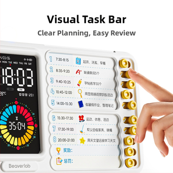 Põhikooli õpilastele mõeldud termomeetriga ja kalendri funktsiooniga äratuskell; patareidega töötav, ruudukujuline ABS-korpus, LED-numbriline ekraan