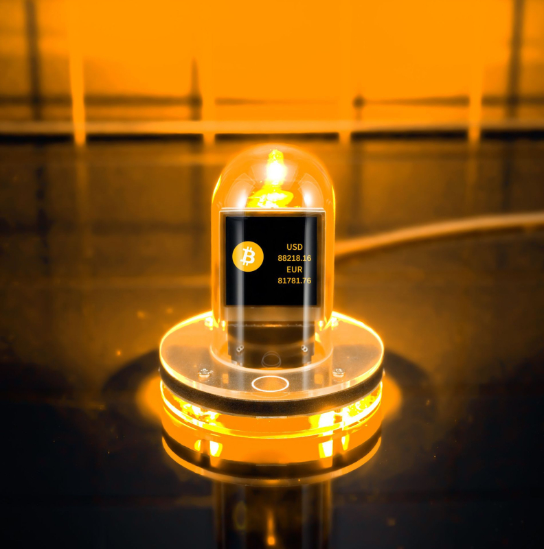 Befuns Nixie-Glow sat s prikazom vremena na stranici, pametna Bitcoin desktop dekoracija, termometar i vlaga, poklon za dečka