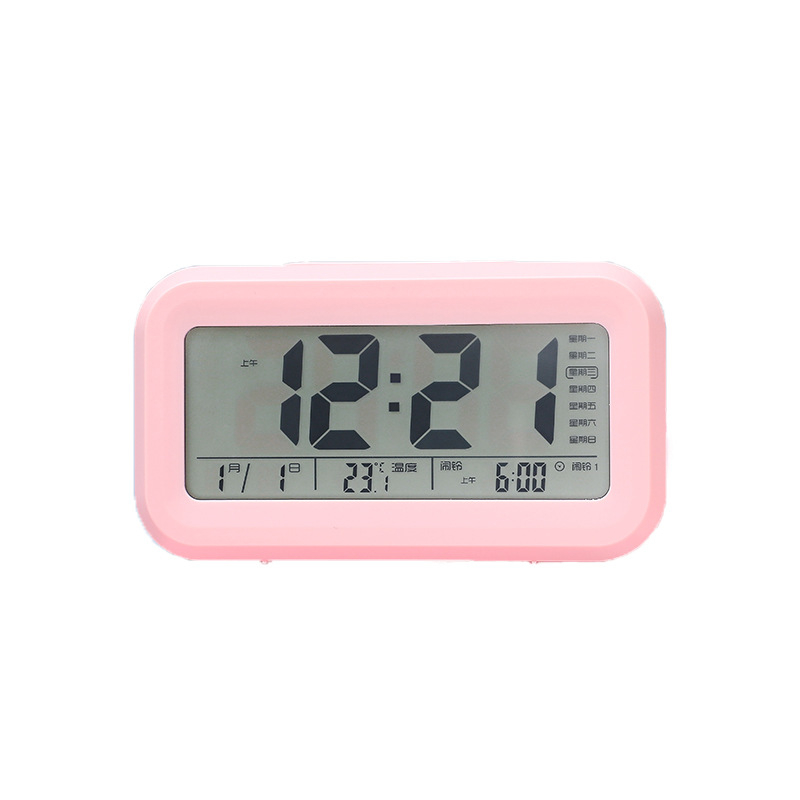 LCD stolni sat s alarmom i kalendarom, termometrom i mjerenjem vlage - model XL-012803