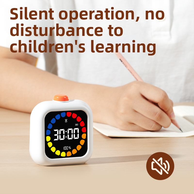 Deli LE110 visuaalne tagasijooksu taimer koos äratuskellaga õppimiseks, LED-numbriline ekraan, Elektroniline mehhanism, ABS-korpus, Väline toide