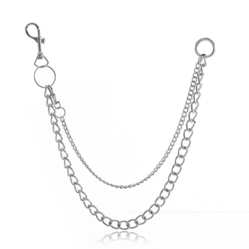 Lanț metalic talie, cerc dublu, lungime 60–80 cm, unisex, stil all-match