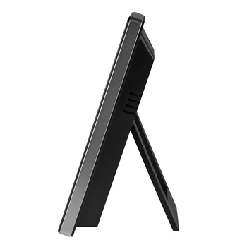 Ceas de alarmă cu stație meteo cu trei canale, temperatură și umiditate interne/externă, afișaj LCD, faze ale Lunii, oră mondială