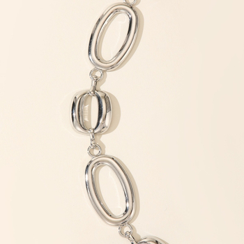 Lanț metalic de talie pentru corp, stil versatil, lungime 80–100 cm, lățime 3,1 cm, pentru femei adulte