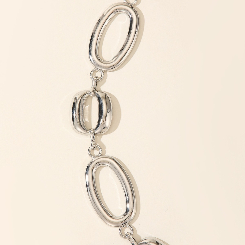 Lanț metalic de talie pentru corp, stil versatil, lungime 80–100 cm, lățime 3,1 cm, pentru femei adulte