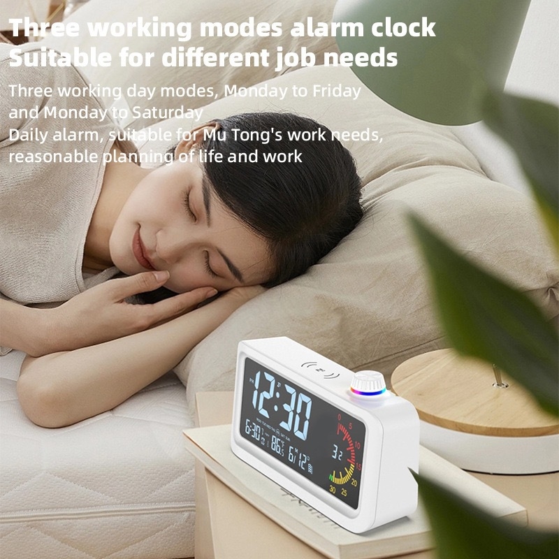 Alarmni sat s LCD prikazom brojeva, svijetli zaslon, vječni kalendar, alarm, odbrojavanje