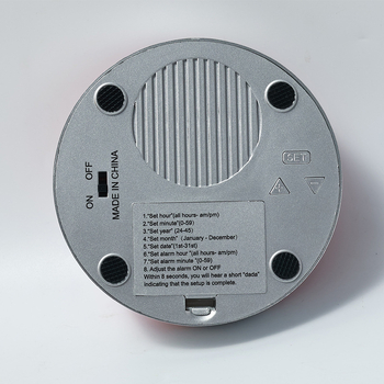 Budilica s elektroničkim pogonom, analogno-digitalni prikaz, baterijsko napajanje, 65 mm debljine, plastično kućište