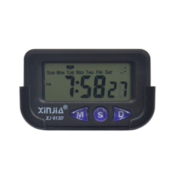 Xinjia XJ-613D budilnik s LCD zaslonom, napajanje baterijom, plastično kućište