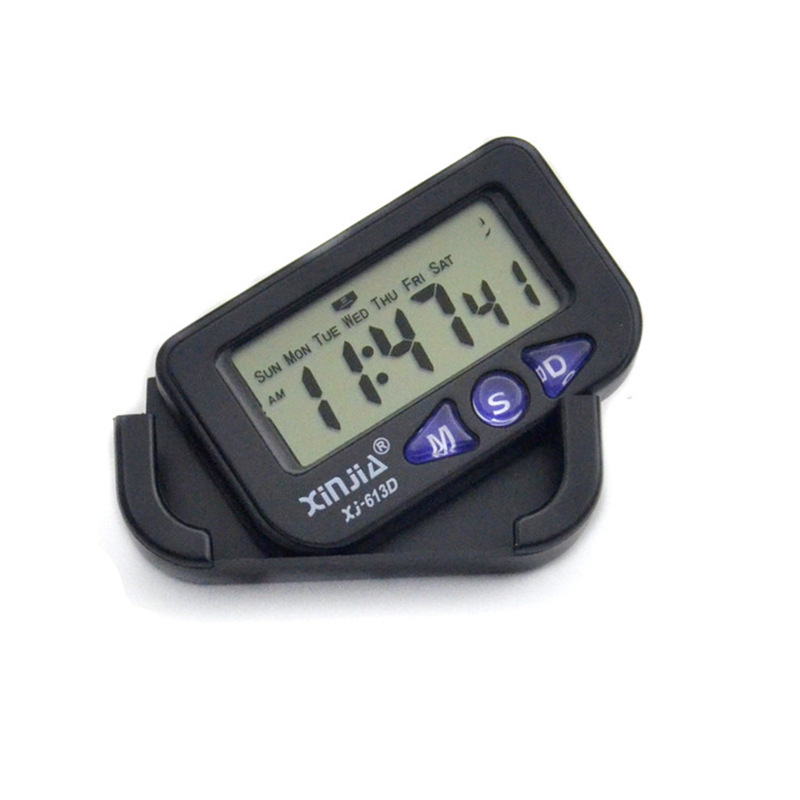 Xinjia XJ-613D budilnik s LCD zaslonom, napajanje baterijom, plastično kućište