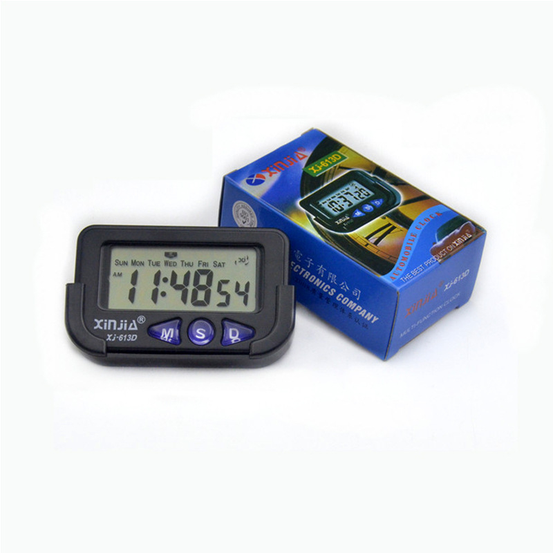 Xinjia XJ-613D budilnik s LCD zaslonom, napajanje baterijom, plastično kućište