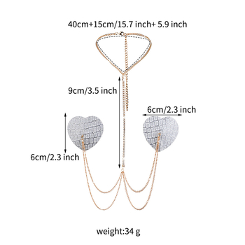 Lanț de piele pentru bust cu patch - Handmade, Unisex, 34 g