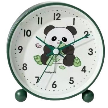 Ceas de birou cu alarmă silențios pentru elevi, mecanism analog Aishida, alimentare cu baterie, carcasă metal-ABS