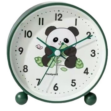 Ceas de birou cu alarmă silențios pentru elevi, mecanism analog Aishida, alimentare cu baterie, carcasă metal-ABS