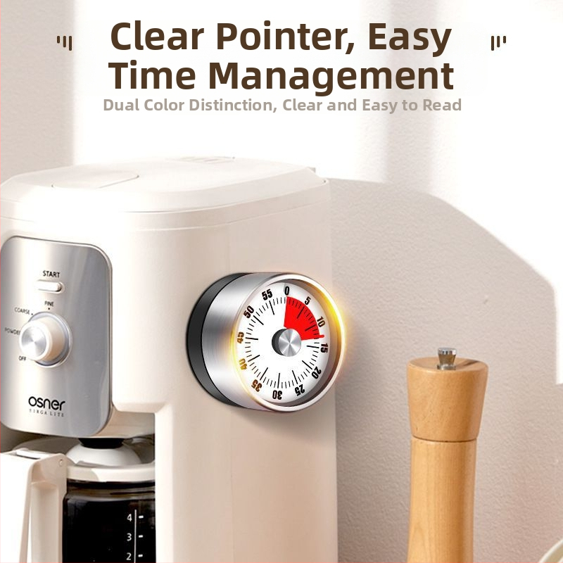 Köögi taimer magnetiga, elektrooniline taimer alumiiniumist sulamist, LED-ekraan ja töötab kuiva patareiga