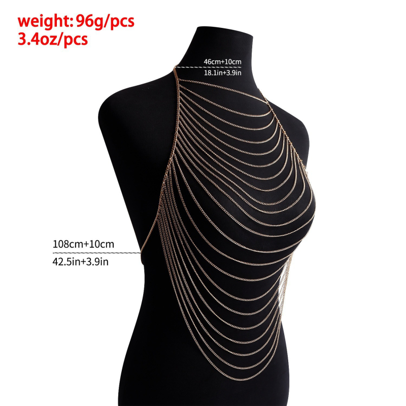 Lanac za struk, cinkova zlitina, vilinski stil, duljina 80–100 cm, za žene
