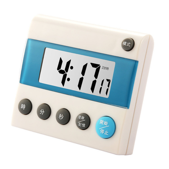 BK-401 Elektrooniline taimer digitaalse LCD-ekraaniga, akudega toide, ruudukujuline ABS-korpus, alarmifunktsioon