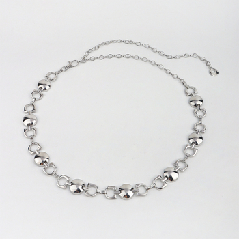 Lanț talie din metal, design geometric retro, unisex