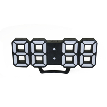 Ceas LED digital cu termometru, calendar și alarmă — ceas de perete/pe birou cu alimentare externă, carcasă ABS