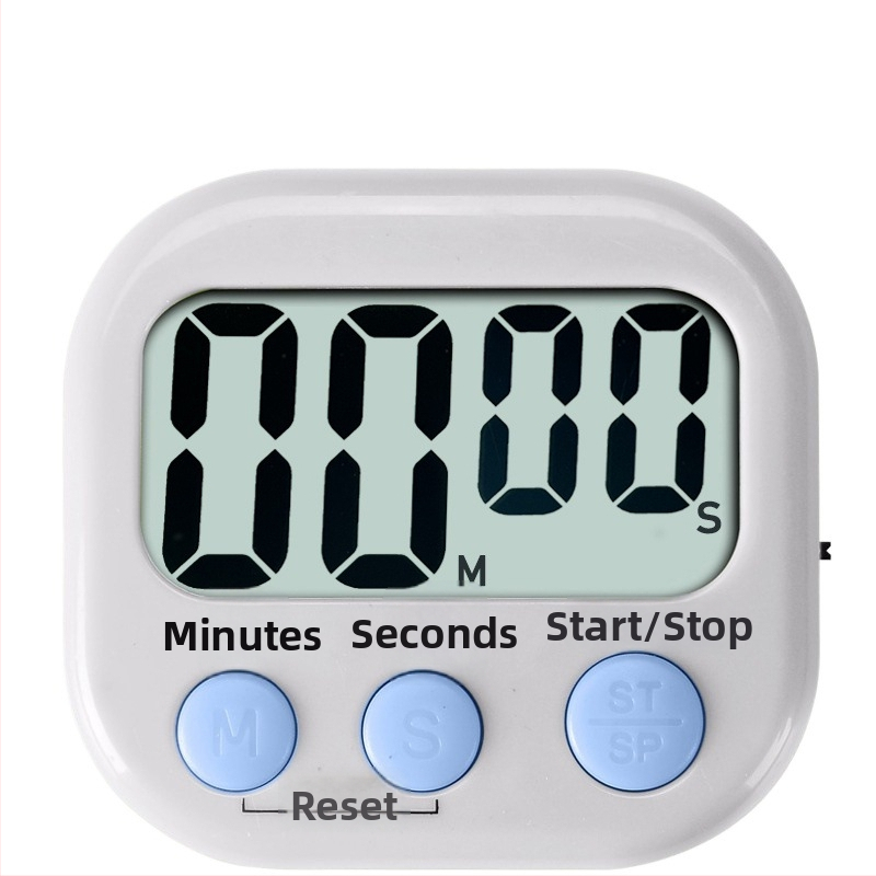 Kuchynský časovač s mechanickým pohybom, analógový displej s ručičkou, batériové napájanie, guľatý dizajn, odpočítavacie upozornenie