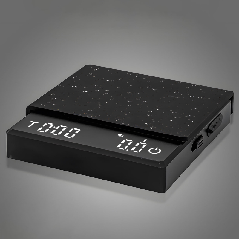 Digitális kávemérleg időzítővel, öt üzemmóddal pour-over kávéhoz, Yeashion márka, ABS műanyag, magas minőségű stílus, egyszerű stílus