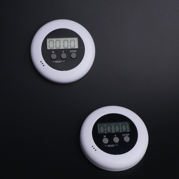 Star Time apskrito LCD laikmatis akupresinės plokštės – baterijomis maitinamas plastikinis korpusas, sporto laikmatis