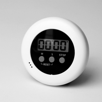 Star Time apskrito LCD laikmatis akupresinės plokštės – baterijomis maitinamas plastikinis korpusas, sporto laikmatis