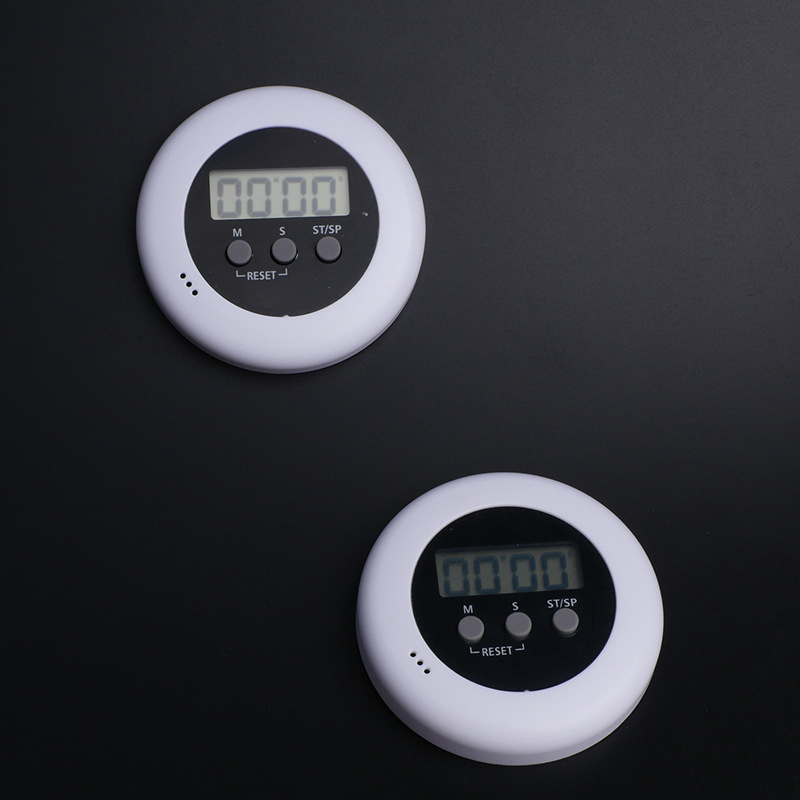 Star Time apskrito LCD laikmatis akupresinės plokštės – baterijomis maitinamas plastikinis korpusas, sporto laikmatis